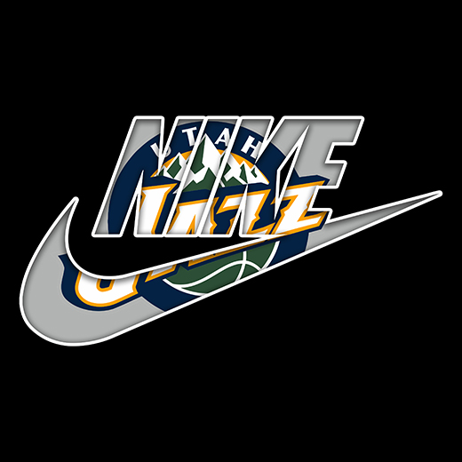 Utah Jazz Nike logo iron on paper